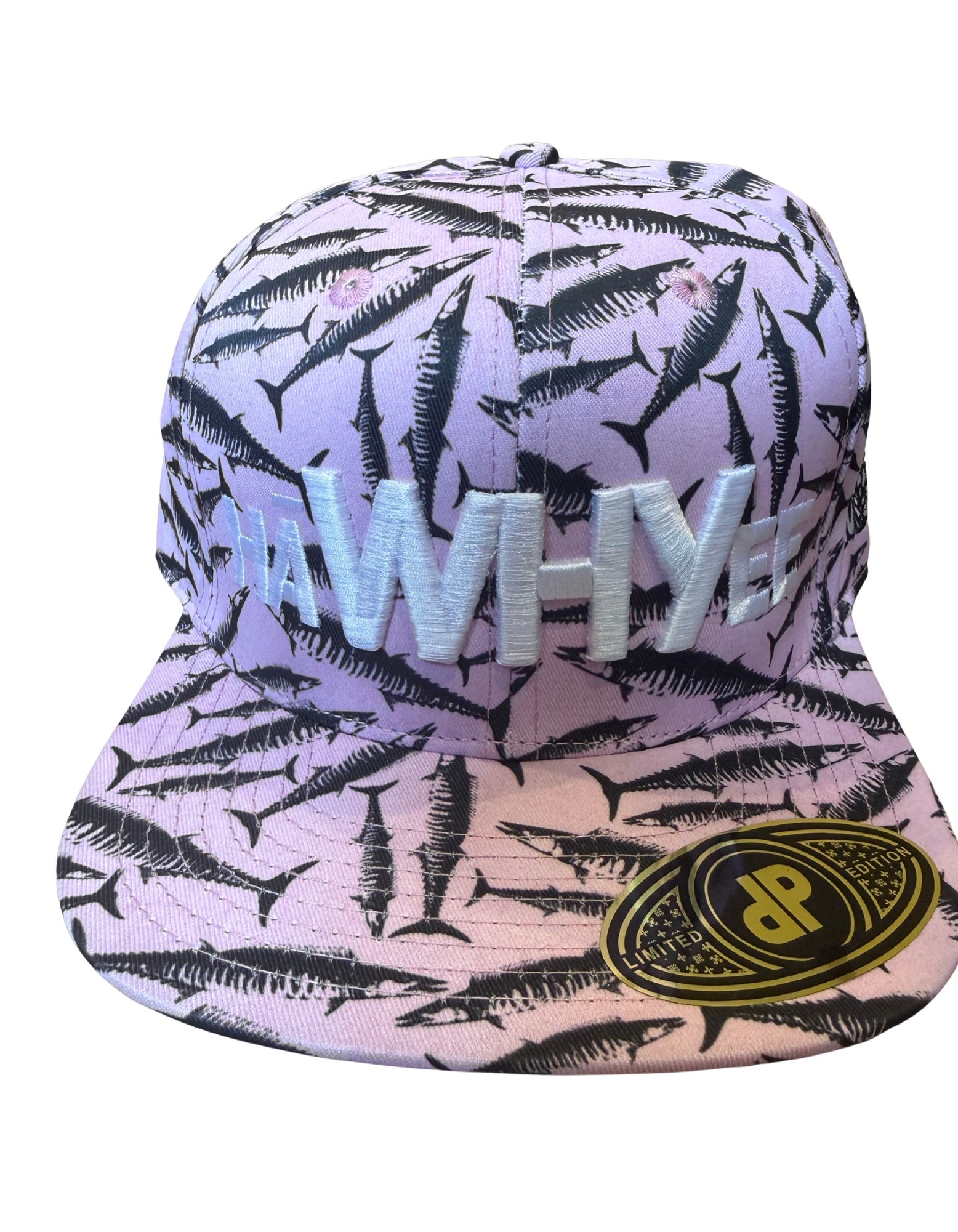 Pink "Ono" (White stitch) Ha-WHY-ee Hat